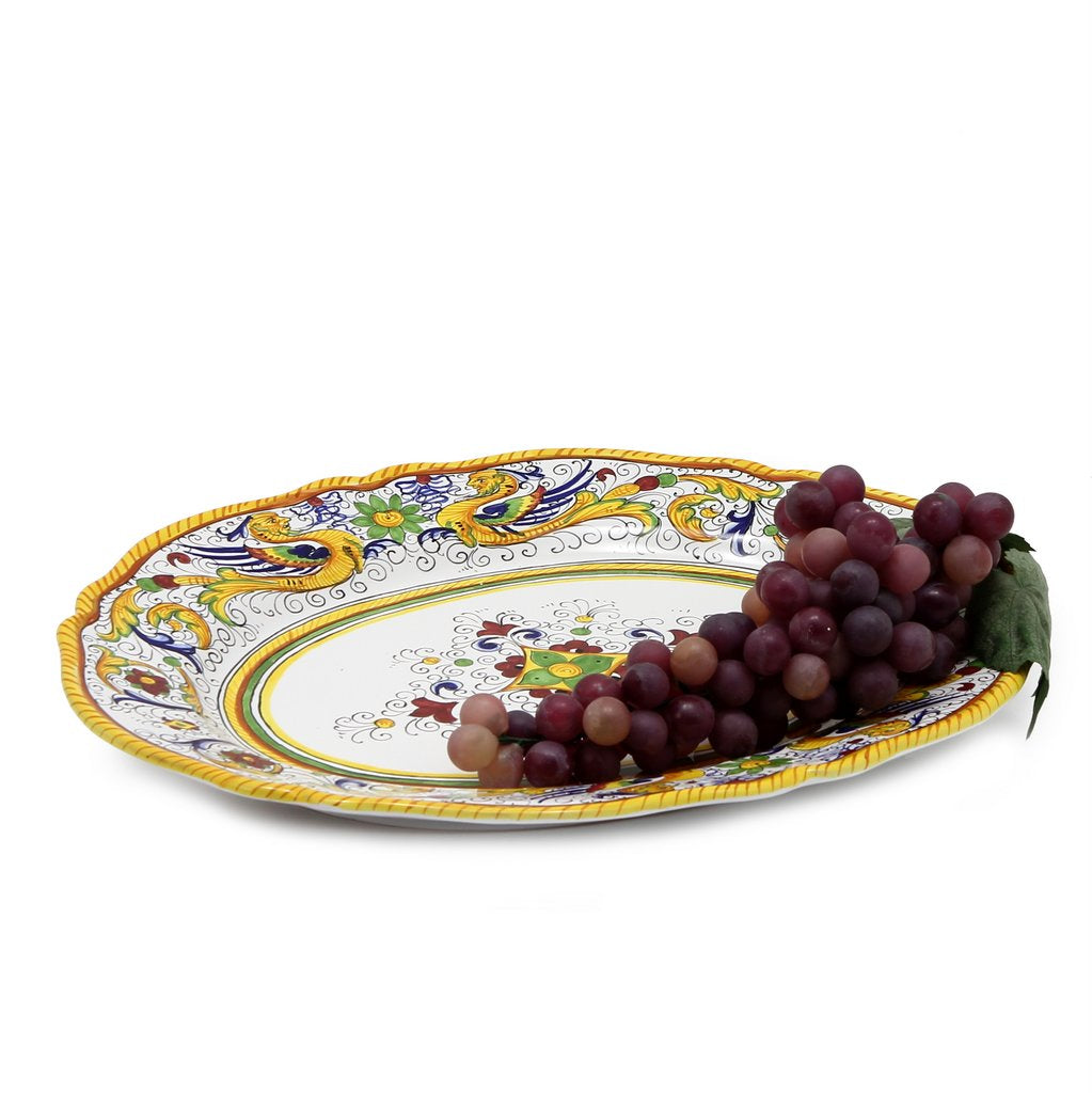 RAFFAELLESCO DELUXE: Large Oval Platter - artisticaitalian.com