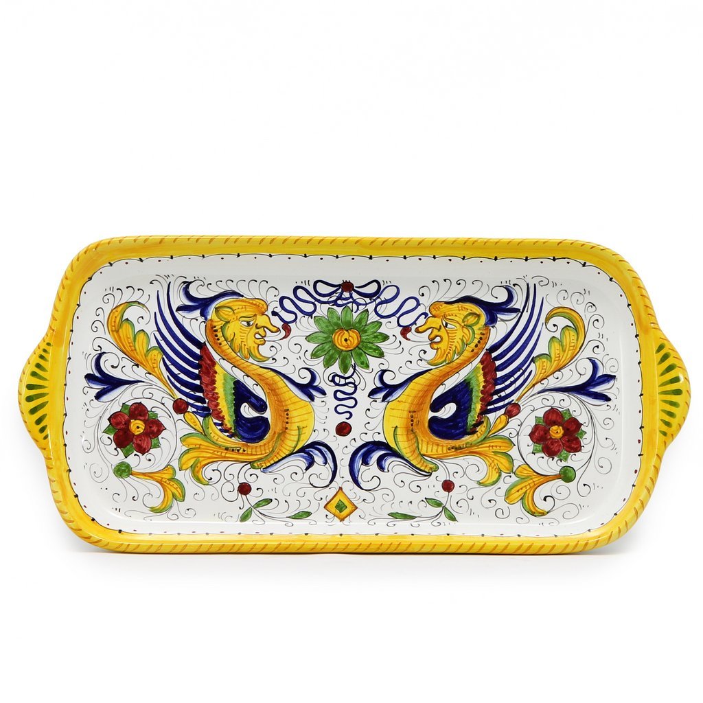 RAFFAELLESCO DELUXE: Rectangular Tray - artisticaitalian.com