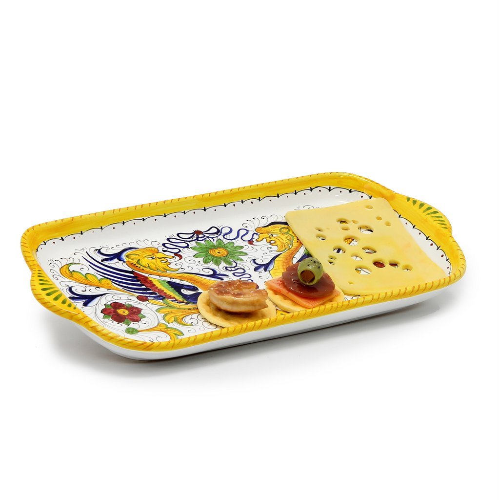 RAFFAELLESCO DELUXE: Rectangular Tray - artisticaitalian.com