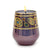 CRYSTAL CANDLES: Regalia Design Luxury Glass Candle with 14 Carats Gold finish - Purple color (12 Oz) - artisticaitalian.com