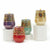 CRYSTAL CANDLES: Regalia Design Luxury Glass Candles with 14 Carats Gold finish - SET OF 4 AS SHOWN (12 Oz) - artisticaitalian.com