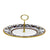 RICCO DERUTA DELUXE: Tid Bit Server Plate with Golden Handle - artisticaitalian.com