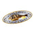 RICCO DERUTA DELUXE: Fish/Hors d'Oeuvres Oval Narrow Platter - artisticaitalian.com