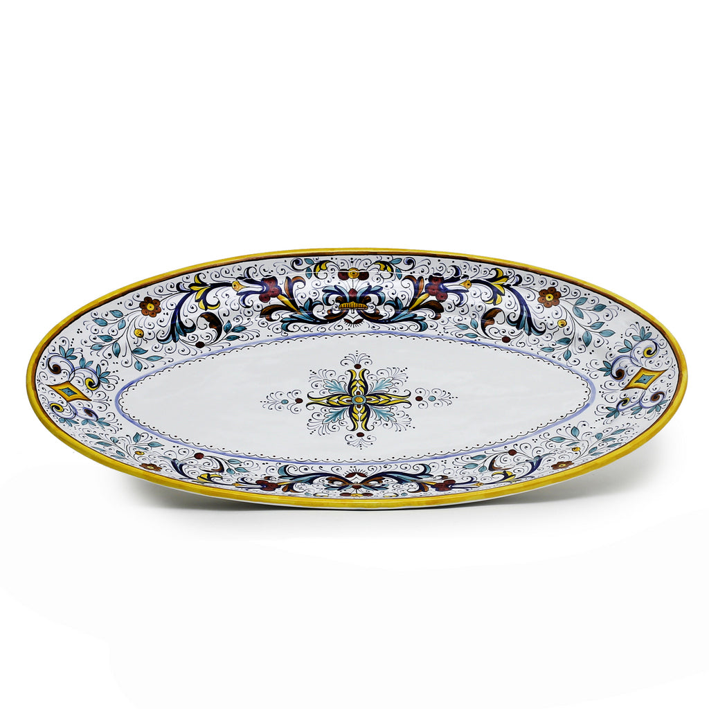 RICCO DERUTA DELUXE: Extra Large Oval Platter - artisticaitalian.com