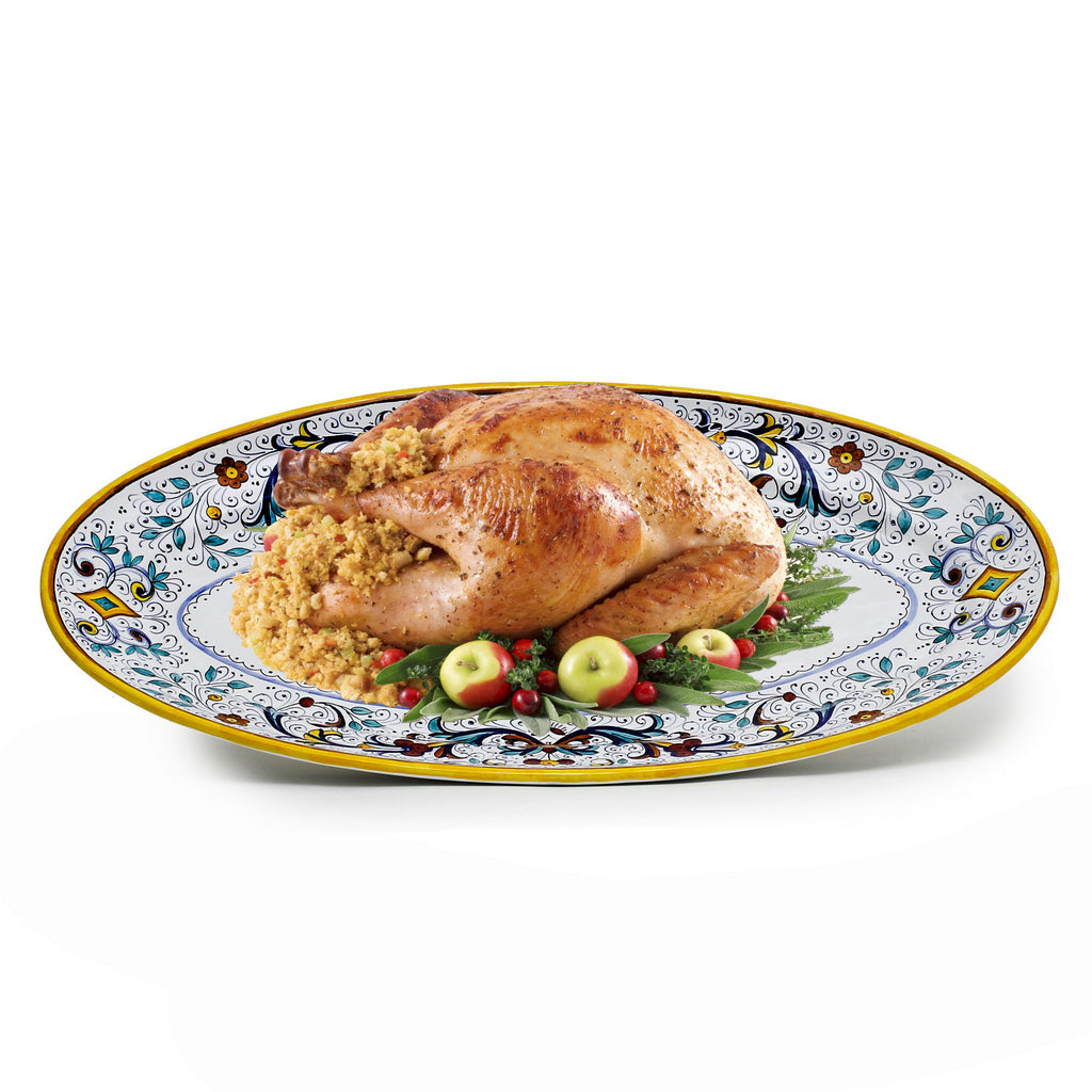 RICCO DERUTA DELUXE: Extra Large Oval Platter - artisticaitalian.com