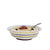 ORVIETO RED ROOSTER: Cereal Bowl [STRIPED RIM] - artisticaitalian.com