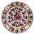 ORVIETO RED ROOSTER: Charger Buffet Platter [STRIPED RIM] - artisticaitalian.com