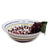 ORVIETO RED ROOSTER: Large Pasta/Salad Serving Bowl [STRIPED RIM] - artisticaitalian.com