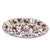 ORVIETO RED ROOSTER: Large Oval Platter [STRIPED RIM] - artisticaitalian.com