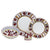 ORVIETO RED ROOSTER: 4 Pieces Place Dinnerware Setting - artisticaitalian.com