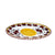 ORVIETO RED ROOSTER: Small Oval Plate - artisticaitalian.com