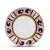 ORVIETO RED ROOSTER: 5 Pieces Dinnerware Place Setting - White Center - artisticaitalian.com