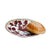 ORVIETO RED ROOSTER: Canape Plate - 7" Diam. Saucer [STRIPED RIM] - artisticaitalian.com