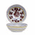 ORVIETO RED ROOSTER: 3 Pieces Place Dinnerware Setting - artisticaitalian.com