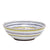 ORVIETO RED ROOSTER: Coupe Pasta/Soup Bowl [STRIPED RIM] - artisticaitalian.com