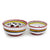 ORVIETO RED ROOSTER: Olive Dish Bowl - Relish and Condiments divided bowl [R] - artisticaitalian.com