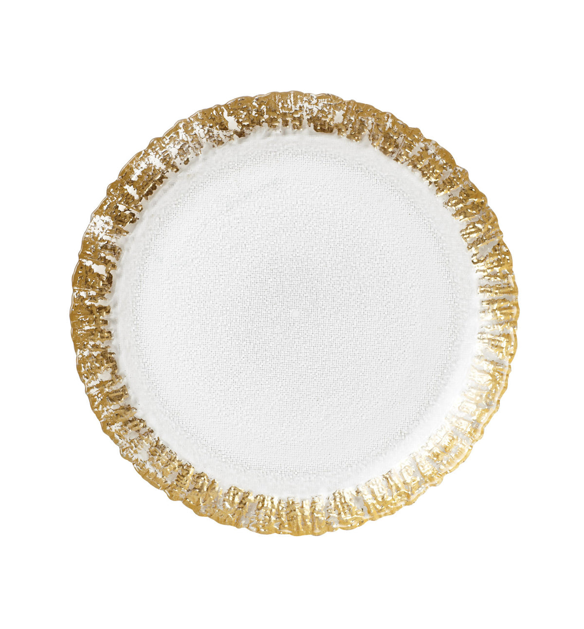 VIETRI: Rufolo Glass Gold Salad Plate - artisticaitalian.com