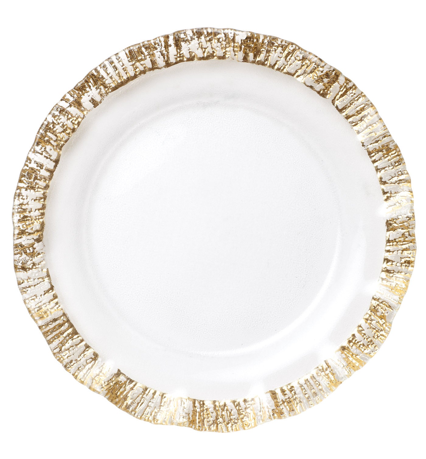 VIETRI: Rufolo Glass Gold Service Plate Charger - artisticaitalian.com