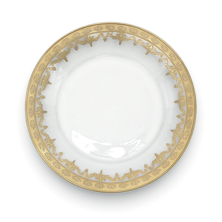 ARTE ITALICA: Vetro Gold Salad/Dessert Plate - artisticaitalian.com