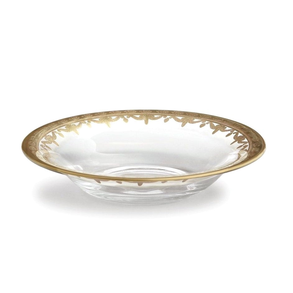 ARTE ITALICA: Vetro Gold Pasta/Soup Bowl - artisticaitalian.com