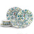 ORVIETO GREEN ROOSTER: 5 Pieces Place Setting - artisticaitalian.com