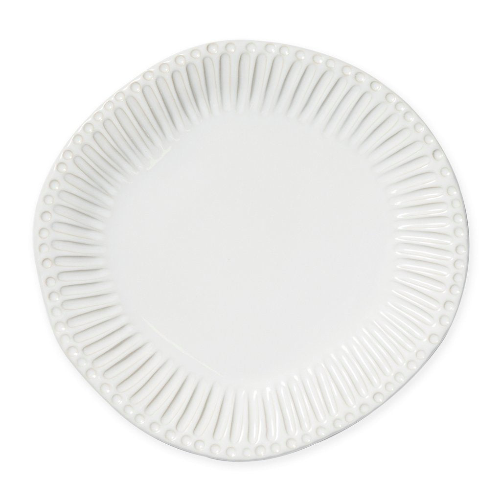 VIETRI: Incanto Stone White Stripe Dinner Plate - artisticaitalian.com