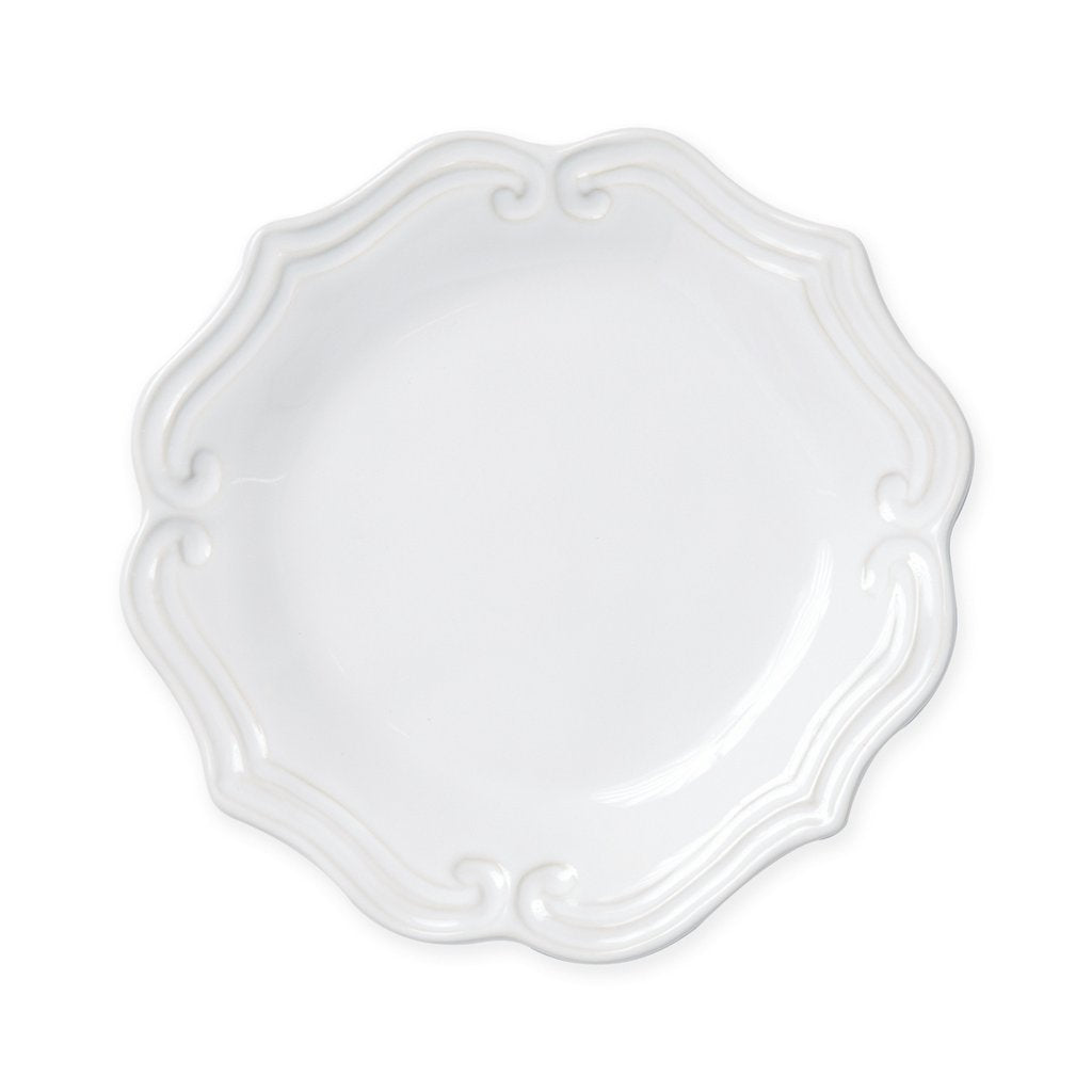 VIETRI: Incanto Stone White Baroque Salad Plate - artisticaitalian.com