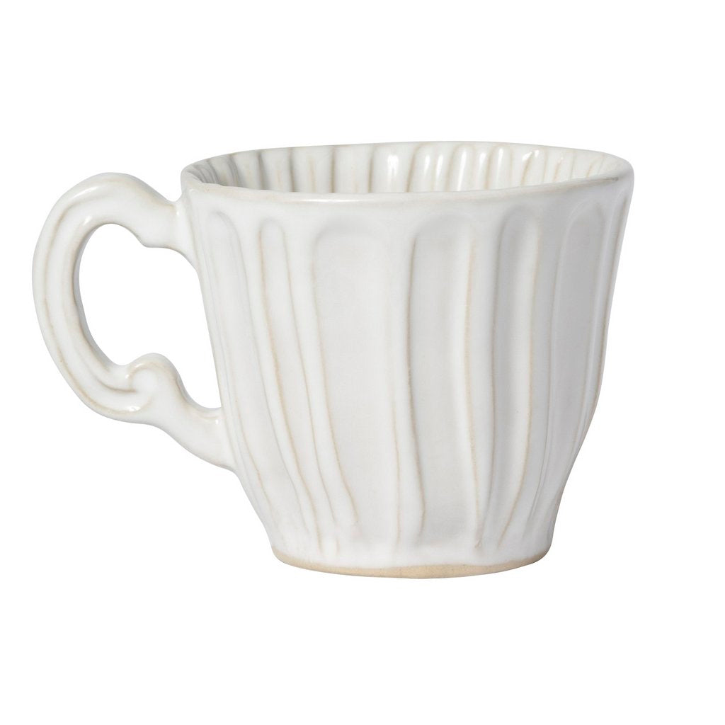 VIETRI: Incanto Stone White Stripe Mug - artisticaitalian.com