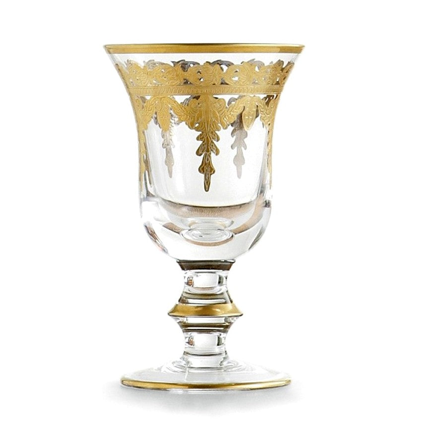 ARTE ITALICA: Vetro Gold Water/Wine Glass - artisticaitalian.com