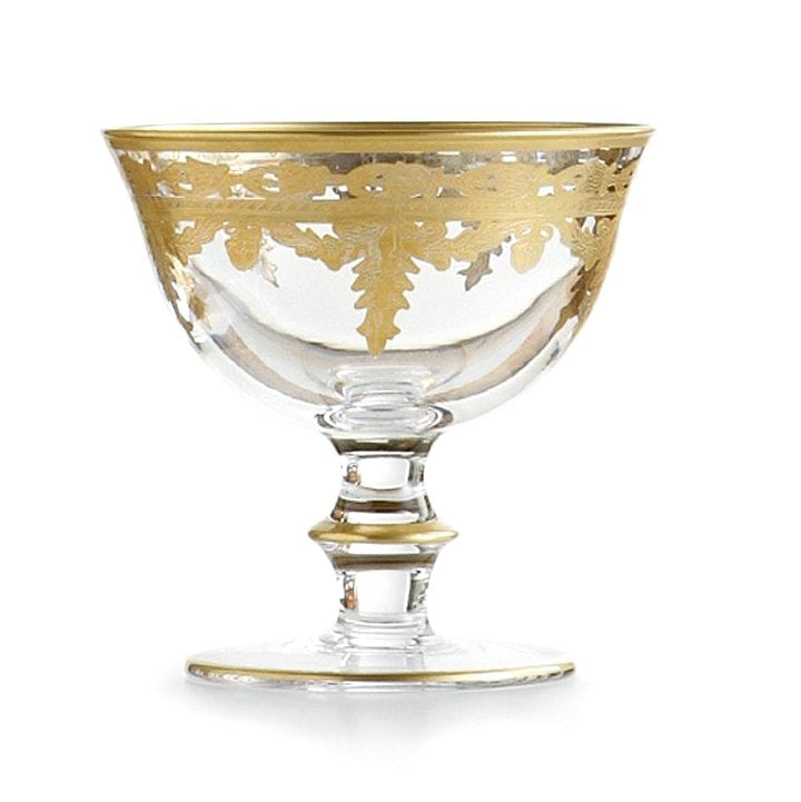 ARTE ITALICA: Vetro Gold Compote - artisticaitalian.com