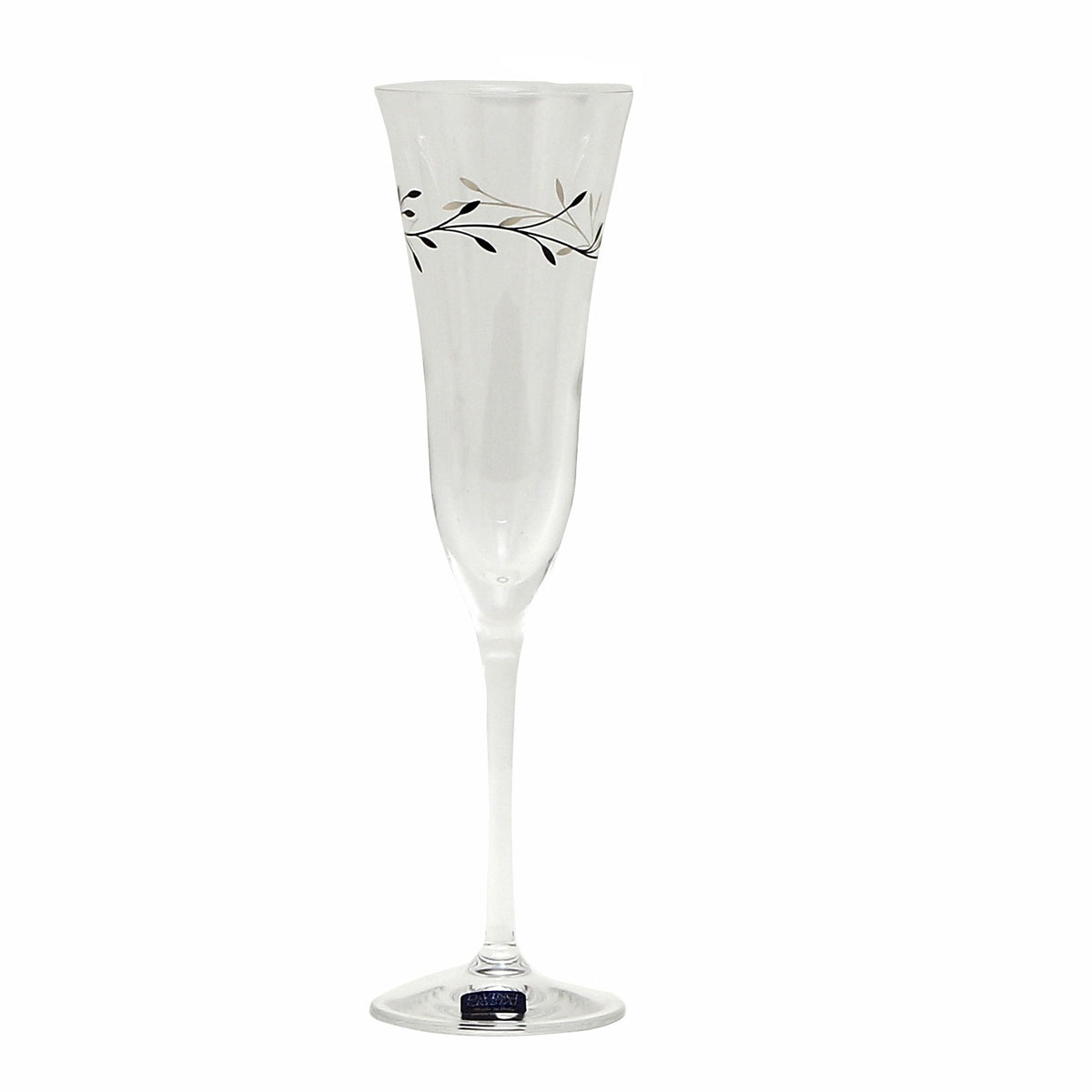 DA VINCI: Italian Luxury Stemware Water/Wine Hand Silk Screened Glass Goblet [R] - artisticaitalian.com