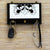 DERUTA VARIO NERO: Keys Hanger with Hand Painted Ceramic tile on Hard Wood base. Brass Hooks - artisticaitalian.com