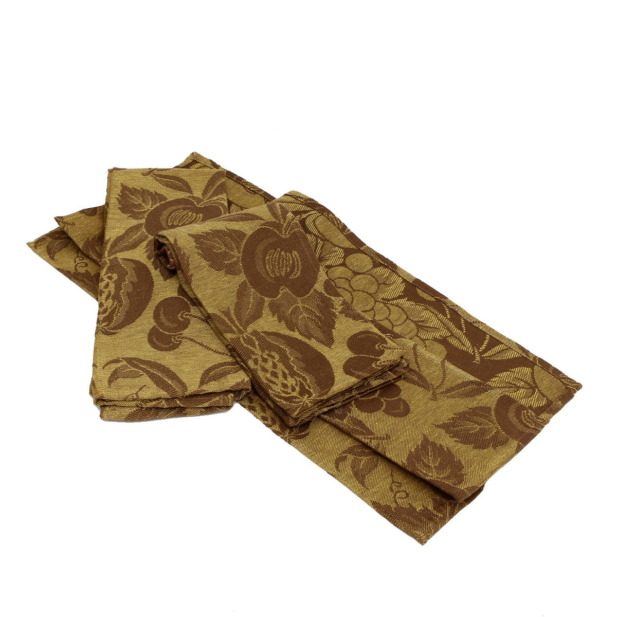 BUSATTI: Hand Towel SET OF 2 PCS Jacquard (100% Linen) CAMEL BROWN - artisticaitalian.com