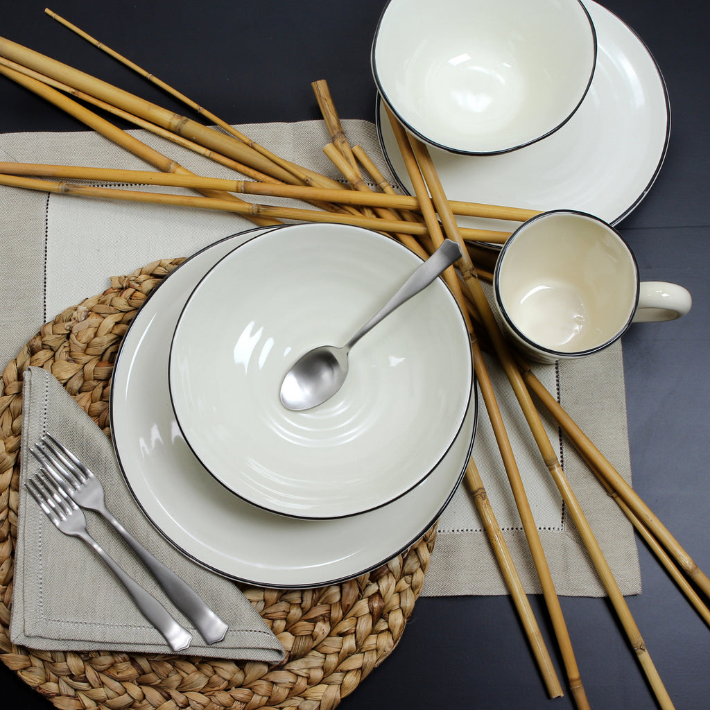 SPIRALE Collection: Dinnerware Set of 9 Items - artisticaitalian.com