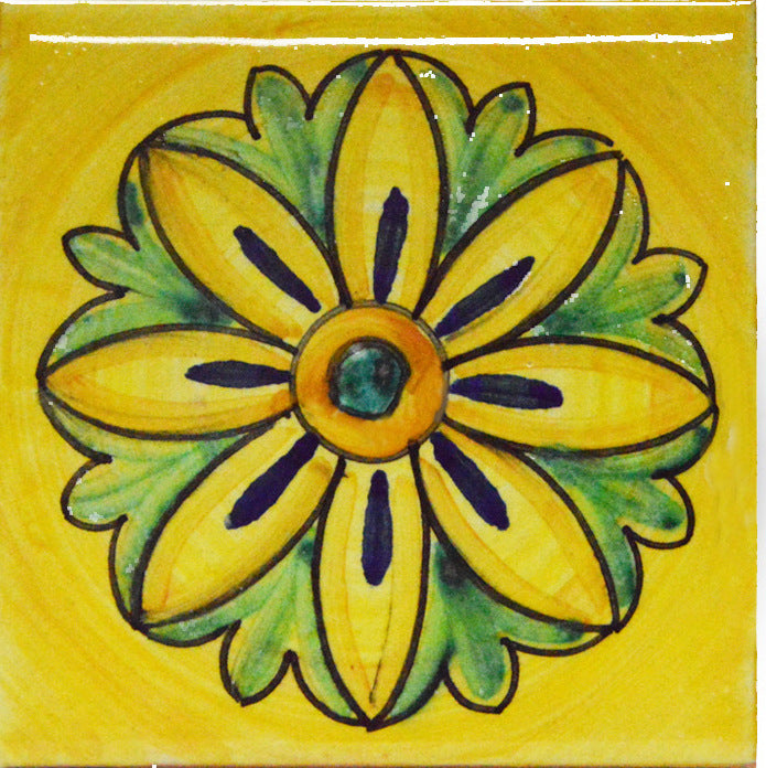 FRANCESCA NICCACCI: Deruta Vario Hand Painted Wall Tile - artisticaitalian.com