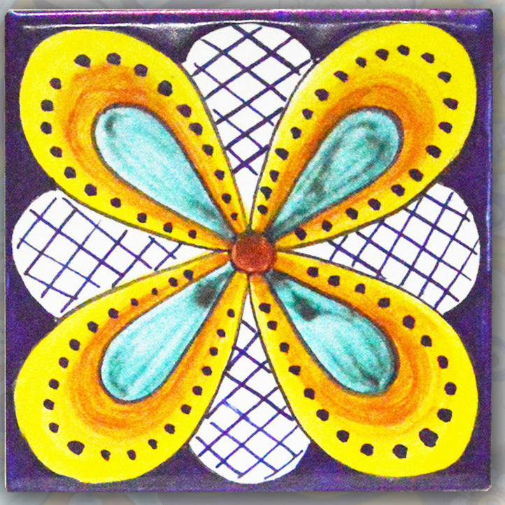 FRANCESCA NICCACCI: Deruta Vario Hand Painted Wall Tile - artisticaitalian.com