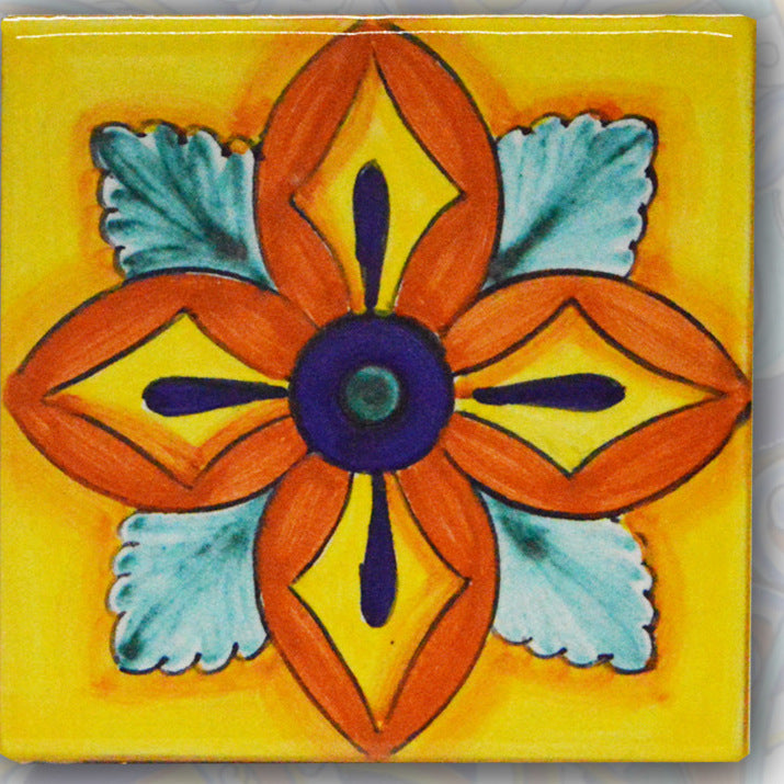 FRANCESCA NICCACCI: Deruta Vario Hand Painted Wall Tile - artisticaitalian.com