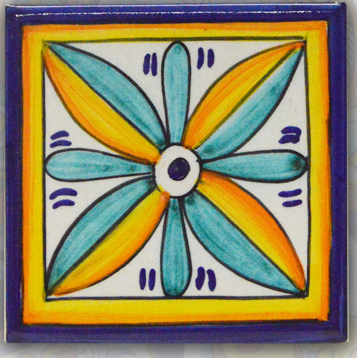 FRANCESCA NICCACCI: Deruta Vario Hand Painted Wall Tile - artisticaitalian.com