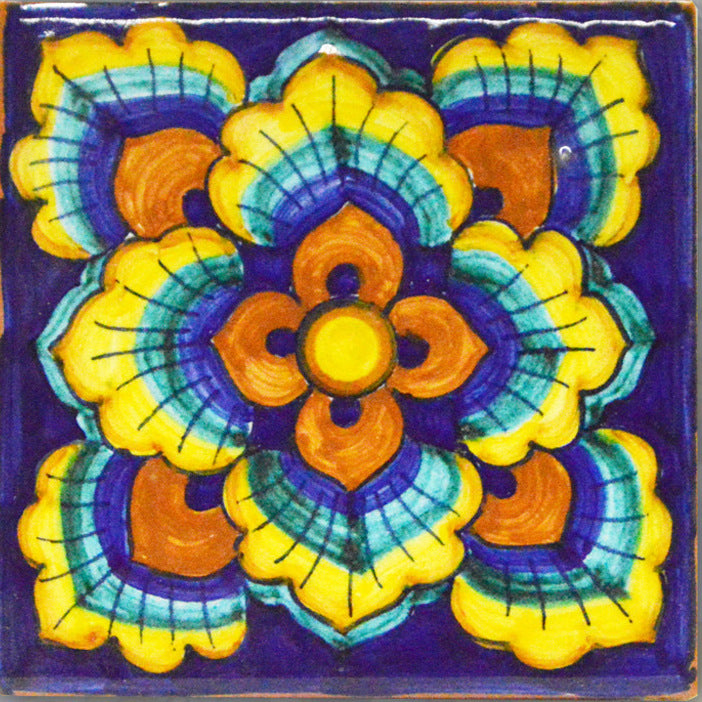 FRANCESCA NICCACCI: Deruta Vario Hand Painted Wall Tile - artisticaitalian.com