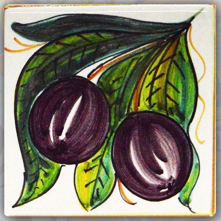 FRANCESCA NICCACCI: Deruta Vario Hand Painted Wall Tile - artisticaitalian.com