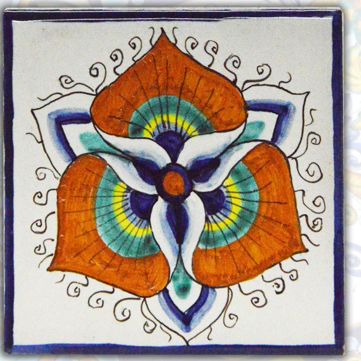 FRANCESCA NICCACCI: Deruta Vario Hand Painted Wall Tile - artisticaitalian.com