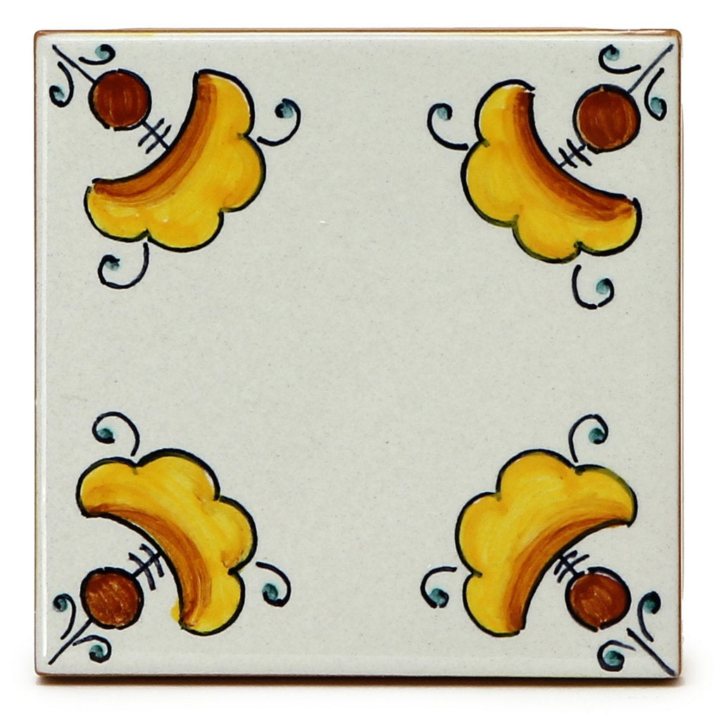 FRANCESCA NICCACCI: Deruta Vario Hand Painted Wall Tile - artisticaitalian.com