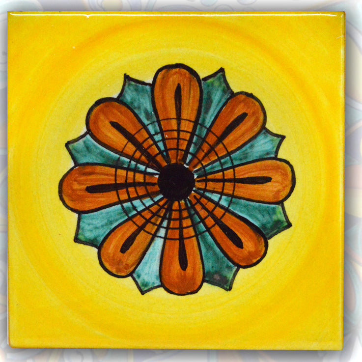 FRANCESCA NICCACCI: Deruta Vario Hand Painted Wall Tile - artisticaitalian.com