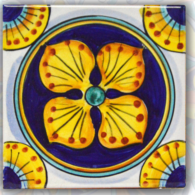 FRANCESCA NICCACCI: Deruta Vario Hand Painted Wall Tile - artisticaitalian.com