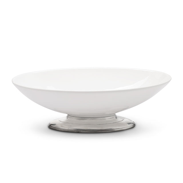 ARTE ITALICA: Tuscan Footed Oval Bowl - artisticaitalian.com