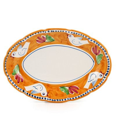 VIETRI: CAMPAGNA Uccello Oval Platter - artisticaitalian.com