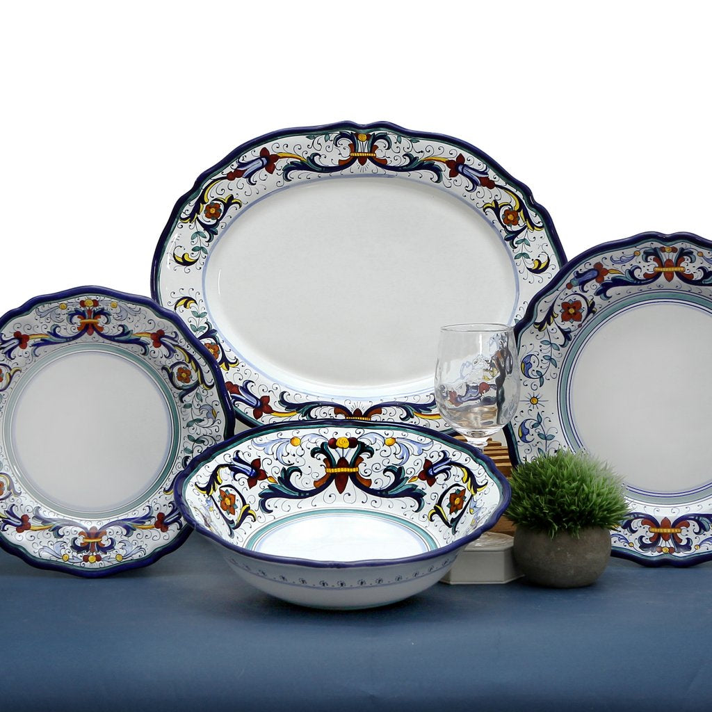 VECCHIA DERUTA: Large Oval Turkey Platter - artisticaitalian.com