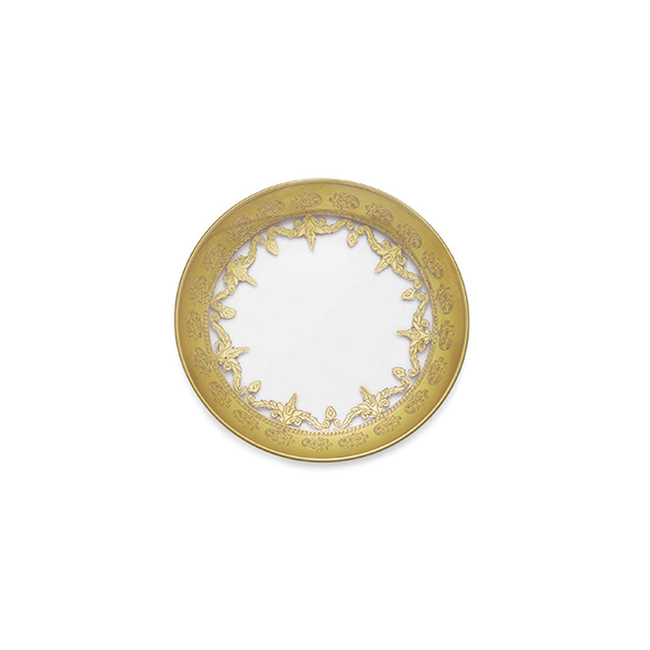 ARTE ITALICA: Vetro Gold Bread Plate - artisticaitalian.com