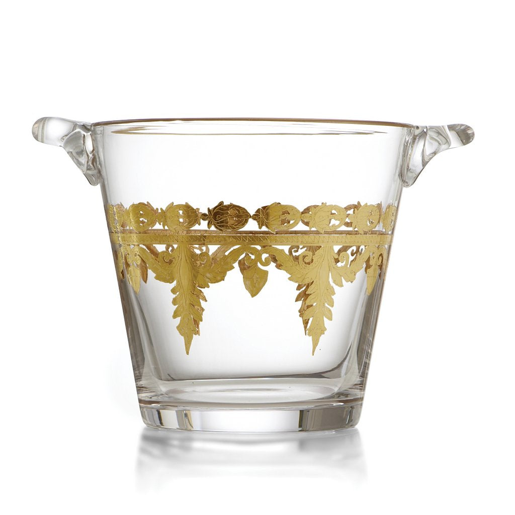 ARTE ITALICA: Vetro Gold Ice Bucket - artisticaitalian.com