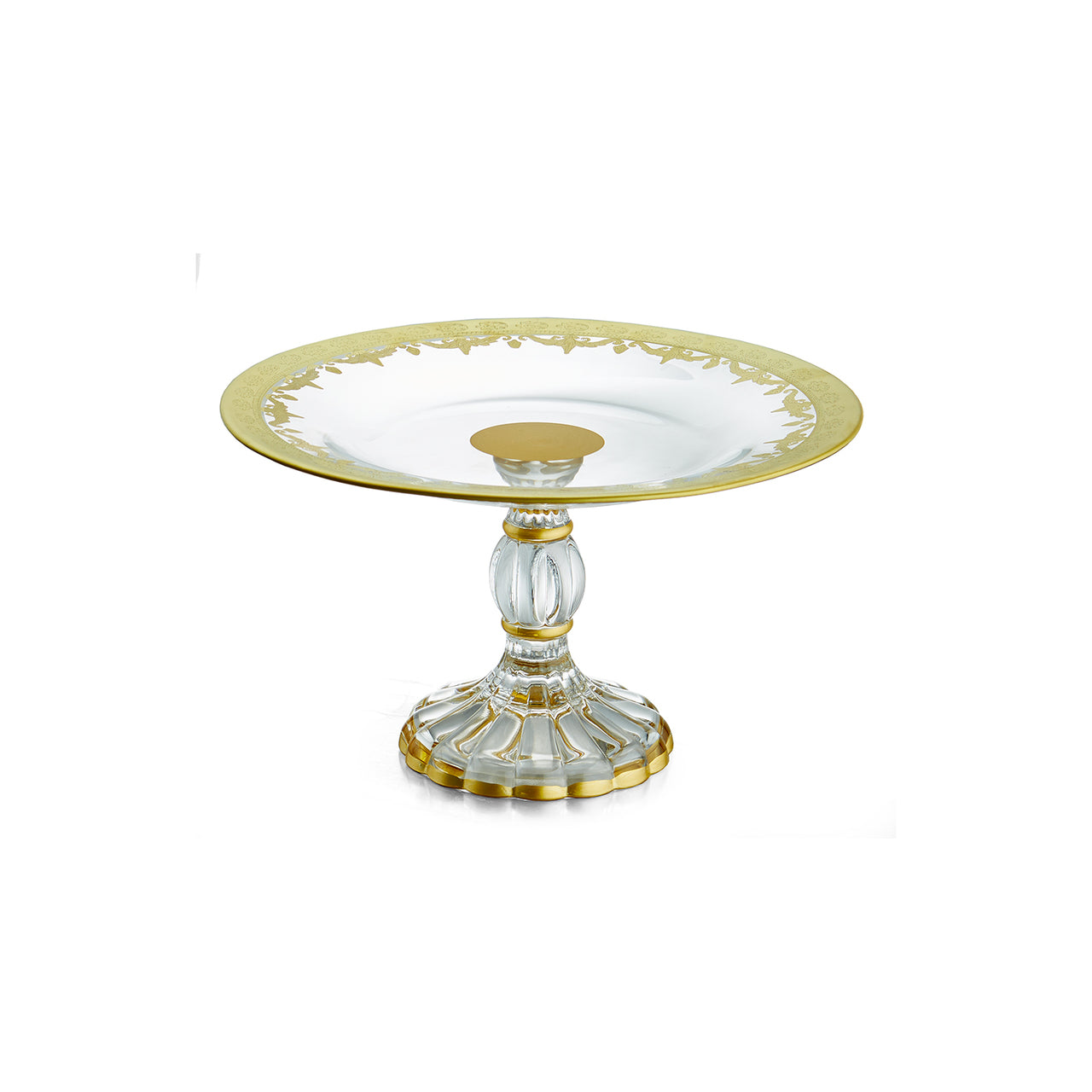 ARTE ITALICA: Vetro Gold Petit Four Stand - artisticaitalian.com